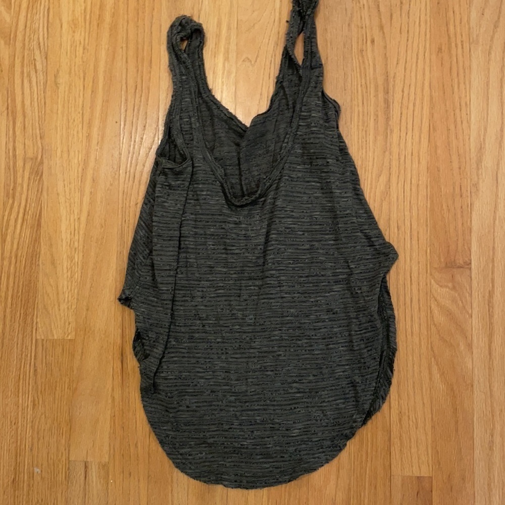 Me to we olive green oversized tank top - Picture 3 of 3